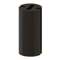 Essentra Components LEDM-2-08 LED Mounts LED Spacer,3MM T-1,Black,8MM Spc