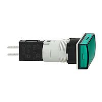 SCHNEIDER XB6DV3GB Pilot Light Rect Green LED 120vac
