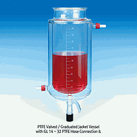 SciLab SL.Re2271 Drain valved. Jacketed. Graduated vacuum/Pressure Vessel, DN 060 Vessel, - 250~310 / 50㎖, GL14