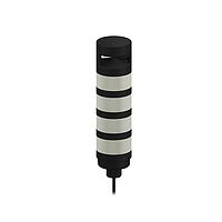 Banner Engineering TL70BGYRA Modular Tower Light TL70 Tower Light; Black Housing: 4-Color Audible Indicator; Voltage: 12-30 V dc; Environmental Rating: IP65; Input: Bimodal; Colors: Blue Green Yellow Red; 2 m (6.5 ft) Integral Cable