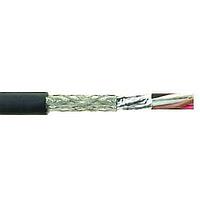 Alpha Wire M9708080 BK002 Commercial Application 18_22 AWG 9 Conductor Foil 300V PVC, PVC 500 ft Spool - Black