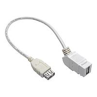 Tripp Lite U060-001-KPA-WH USB 2.0 1FT WH USB2.0A KEY PANEL CPLR