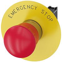 SIEMENS 3SU11501HB201CG0 Push Turn EMERG-STOP, TWIST RELEASE RED MH O40MM