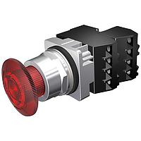 SIEMENS 52PR8DRG Twist-to-Release PTR,CHROME,MTD,FV 24V INC,FULL RED,2NC