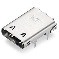 Wurth Elektronik 632723100011 USB Type C Connectors WR-COM USB3.1 Type C SuperSpeed+ Rcpt