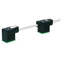 Murrelektronik 7000-58101-2370300 Sensor Cables / Actuator Cables MSUD DOUBLE VALVE PLUG FORM BI 11MM, PUR 4X0.75 GRAY, UL/CSA, drag ch 3m