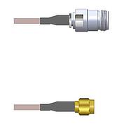 Amphenol Custom Cable Q-1V03C000R084i RF Cable Assemblies N-SJ/SMA-SP G316D 84I