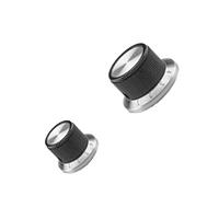 APEM PKD70B1014 Cylindrical Knob with Skirt Phenolic Knob Molded ABS