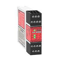 Banner Engineering UM-FA-9A Stop Safety Relay Safety Relay Module for Safety Light Curtain/Scanner/E-Stop/Interlock; Supply Voltage: 24 V ac/dc; Safety Input: 1 Dual/Single Channel; Safety Output: 3 NO, 6 A; Aux Output: None; Terminal Block: Removable; Width: 22.5 mm; Self-Checking Circuitry, Au