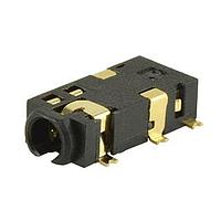 Same Sky (formerly CUI Devices) SJ2-25934B1-SMT-TR Phone Connectors 2.5mm gold terminal 4conductr Tip switch