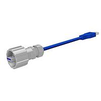Amphenol CONEC 17-240341 USB 3.0 USB 3.0 PATCH CORD 0.5M TYPE A PLUG IP67 TO TYPE A PLUG IP20, M.PLASTIC VERSION