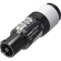 NEUTRIK NAC3FXXB-W-S-D 3 Pole Cable end - powerCON blue / grey XX series - power out (grey) - 60320-1 certified - small chuck for cable 6-12 mm, bulk