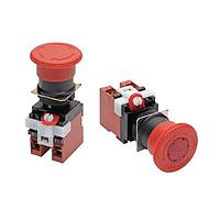 Omron Automation and Safety A22E-L-01 Emergency Stop Switches Non-lighted Push-lock Turn Reset