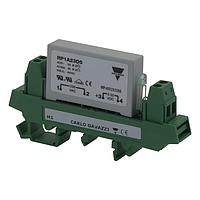 Carlo Gavazzi RP1A23D3M1 Solid State Relays 1-pole PCB mount SSR with DIN adaptor and LED, Zero-cross switching, Operating voltage (Ue): 12 - 265 Vac (650 Vp), Rated current (Ie): 3 Aac, Control voltage (Uc): 5 - 34 Vdc