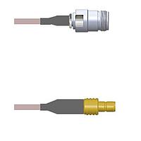 Amphenol Custom Cable Q-1V03N000R084i RF Cable Assemblies N-SJ/SMB-SJ G316D 84I