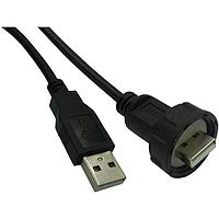 Stewart Connector 67U2AC-003-K USB 2.0 IP67 USB 2.0 Type A Male to USB 2.0 Type A Male  6FT