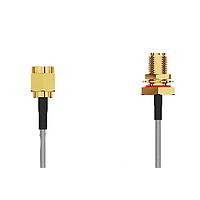 GCT (Global Connector Technology) CABLE 234 RF-0100-A-1 RF Cable Assemblies SMA STR Plug Rvrs plrty (RP)2SMA STRJck Rvrs plrty (RP) R BH Mt wO-ring IP67/IP6