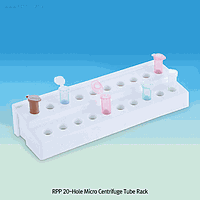 DaiHan DH.Rac3001 Microtube Rack, RPP, 20-Hole, 215×70×h40mm