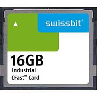 Swissbit SFCA016GH1AO1TO-C-QC-226-STD Memory Cards Industrial CFast Card, F-800, 16 GB, SLC Flash, 0C to +70C