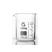 WITEG 5 500 010 B Beaker low form with spout and Witeg logo (10ml; 10 pcs)