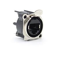Io Audio Technologies IO-EL8-F-BV Connectors Etherlatch Chassis Connector, 8P8C, Female, Vertical PCB Mount