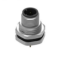 Wurth Elektronik 643250100604 Plugs WRCIRC M12  Screw  Coding A  Panel PCB  Metal Straight with Panel Nut PG9  Male connector, polarity 4