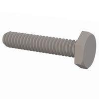 Essentra Components 010348H050 Cap Screw Hex Unslotted Bolt, #3-48 Thread, 1/2 Lg