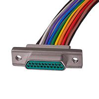 Dura-Con / Cinch Connectivity Solutions DCCM21SCBRPN-X2S Micro-D D-Sub Connectors MicroD Space Screend 21 pos rcpt RA PCB