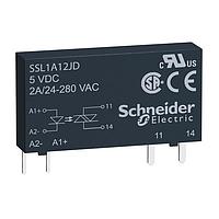 SCHNEIDER SSL1A12JDR Solid State Relays 2A 24-280VAC RANDOM 3-12VDC SSR SLIM 1