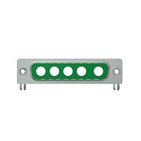 Amphenol CONEC 1005W5PXX56N40X Mixed Contact D-Sub Connectors 5W5 M R/A .283 20A POWER M.BRKT, 4-40 INS/CLIP