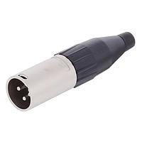 Amphenol Audio AC3MM Cable Connectors 3 Pole XLR Male Cable Connector Machined Contacts Nickel Finish