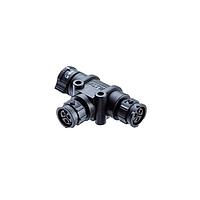 Amphenol LTW AB-DC-030303-HBH-TQ001 RF Adapters - Tee X-LOK T-ADAPT D SIZE 3P MFM 20A