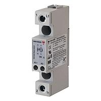 Carlo Gavazzi RGS1A60D92KGE Single Phase Relays 1-pole panel mount SSR, E-layout, Zero-cross switching, Operating voltage (Ue): 42 - 660 Vac (1200 Vp), Rated current (Ie): 90 Aac, Control voltage (Uc): 4 - 32 Vdc, Built-in overvoltage protection, High I2t