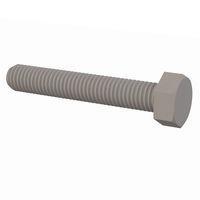 Essentra Components 50M100150J060 Machine Screw Hex Unslotted Bolt, M10 X 1.5 Thread, 60mm Lg