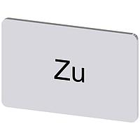 SIEMENS 3SU19000AD810AL0 Labeling Plate, Zu INSCR. LABEL, SILVER 17.5 X 27MM, ZU