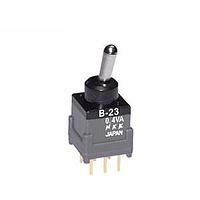 NKK Switches B23JP Subminiature antistatic toggles DPDT ON OFF ON