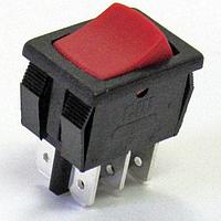 CW Industries GRS-4022-0010 Rocker Switches DPDT RED ON-ON