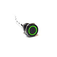 Bulgin MC19LCBRG Capacitive Touch Switches 19mm NormClsdAl Blk Anodised Red/Grn LED