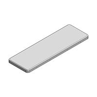Masach Tech MS460-10C-NS EMI/RFI Shield Cover, Two-Piece 46.4 x 15.2 x 1.8mm Two-piece Drawn-Seamless RF Shield/EMI Shield COVER (Nickel-Silver)