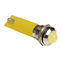 BIVAR MPC12-1YD220V Indicators 8mm Yellow Diff Lens IP54 Panel Mnt. Ind.