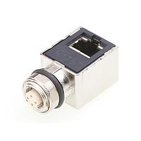 Molex 130054-0010 Modular MIC ENET D-CODED FR/ FR PASS THRU 90 SHD