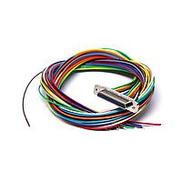Glenair MWDM2L-37P-4K7-18B D-Sub Cables MICRO D PREWIRED CON 37CNT PIN #24AWG