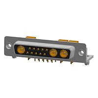 NorComp 685M13W3203L461 Mixed Contact D-Sub Connectors Coax Combo D Vert PCB 13W3/F/50O/RA