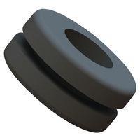 Essentra Components DGB-10 Diaphragm Grommet,Blank,Flex,Black,.87 in Hole