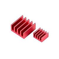 OSEPP Electronics RPIHS-02 Aluminum Heat Sink - Tall Fin Aluminum Heat Sink for Raspberry Pi - tall fin (2 pieces) - 1) 9mm x 9mm x 12mm    2) 15mm x 14.5mm x 13mm
