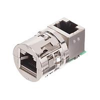 Amphenol Socapex RJFTV71RAN Field Threaded Jam Nut Rec RJ45 to R/A RJ45