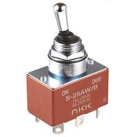 NKK Switches S25AWB Toggle Switches SWITCH PUSHBUTTON