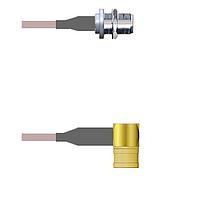 Amphenol Custom Cable Q-2503V000H084i RF Cable Assemblies N-SJB/SMB-RP G142 84I
