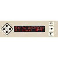 Matrix Orbital BLK202A-USB-R LCD Character Displays 20x2 Red Txt Blk B/G Key w/ Beige Bkt