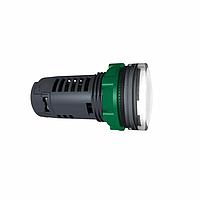 SCHNEIDER XB5EVM1 Panel Mount Indicators / Switch Indicators Monolithic Pilot light, complete, 230V, White